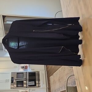 ⭐️ Market & Spruce Size Large Asymmetrical Sweatshirt Navy